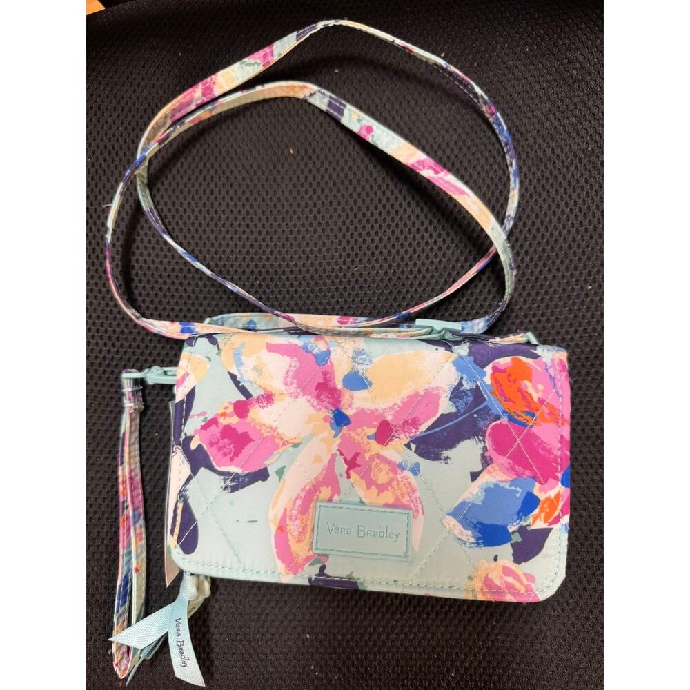 NWT Vera Bradley Floating Blossoms Ultralight RFD 3-in-1 Crossbody